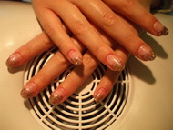 Zselés műköröm díszítés